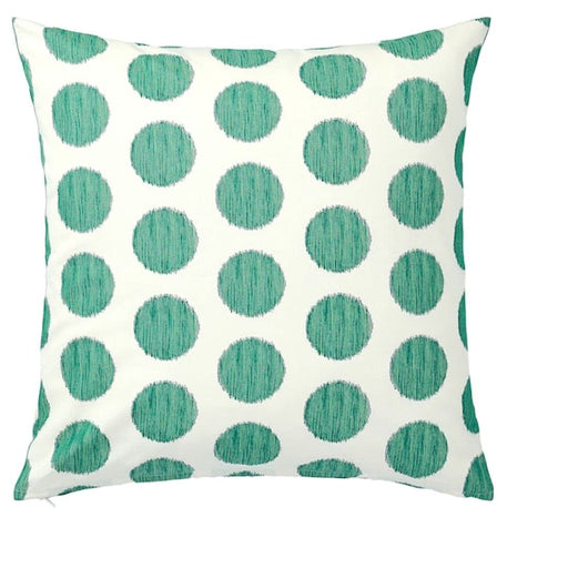 A photo of an Ikea Colorful cushion cover with Natural Dark Green/Dotted-30456550