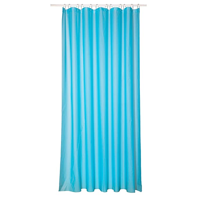 Digital Shoppy IKEA Shower Curtain, 180x200 cm (71x79) (Turquoise) dry bathroom decor low online price 50394354 Digital Shoppy 