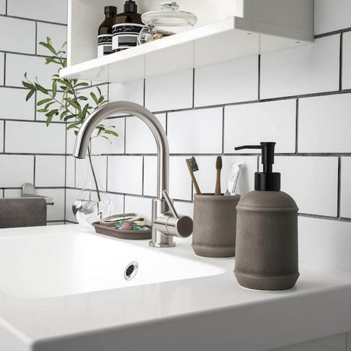 Digital Shoppy IKEA 3-Piece Bathroom Set bathroom ceramic dispenser toothbrush holder decor 20477954