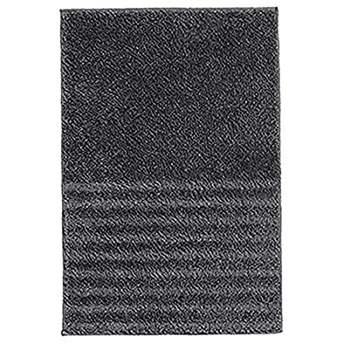 Dark grey bath mat from IKEA with plush texture and anti-slip backing for added safety and comfort 10447279