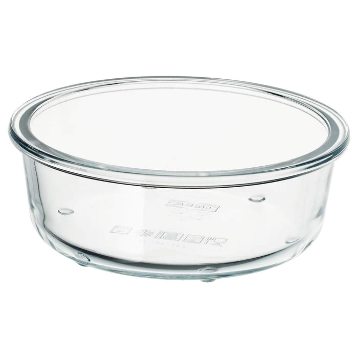 IKEA Oven Safe Food Container - Round Glass (400 ml (14 oz)) - digitalshoppy.in
