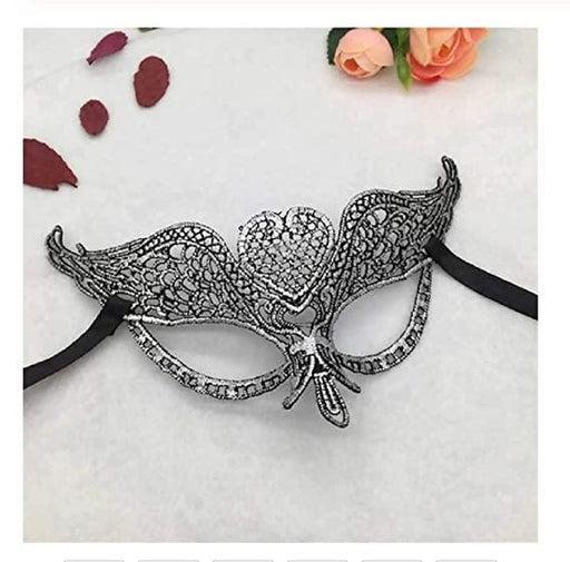 Digital Shoppy Silver Lace Venetian Mask Party Masquerade Queen Eye Mask Women Cosplay Costume Christmas Halloween Masks - digitalshoppy.in