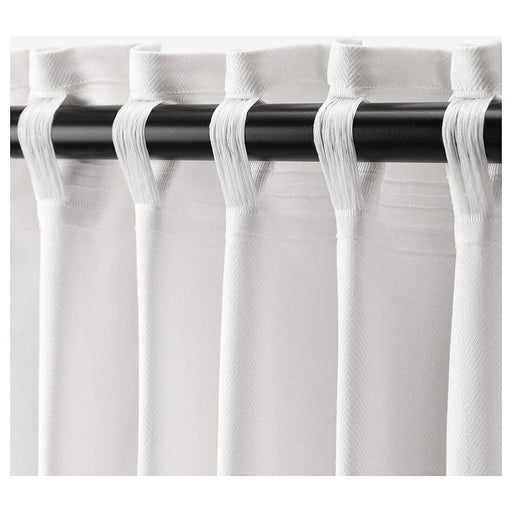 Digital Shoppy IKEA Cotton Curtains (White, 145x300 cm) 1 Pair 90396761,Curtain, Window Curtain Online, Designer Curtain Online, Plain curtains, Curtains for home