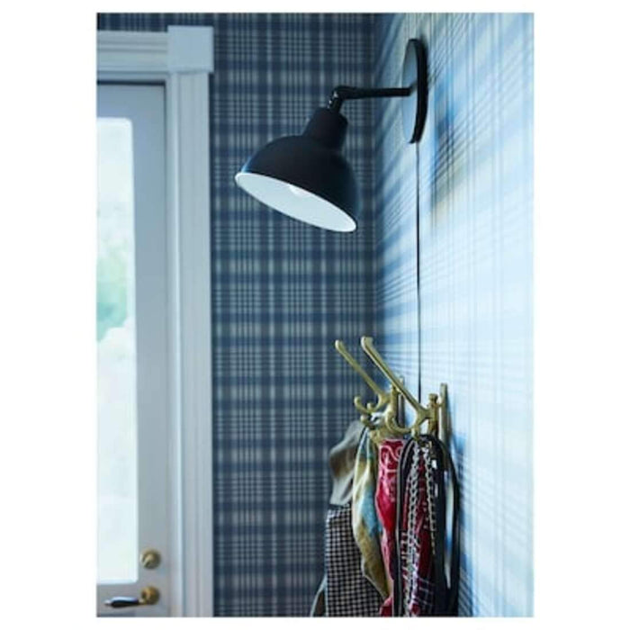 Black table/wall lamp by IKEA Skurup with adjustable uplighting feature, 30412924
