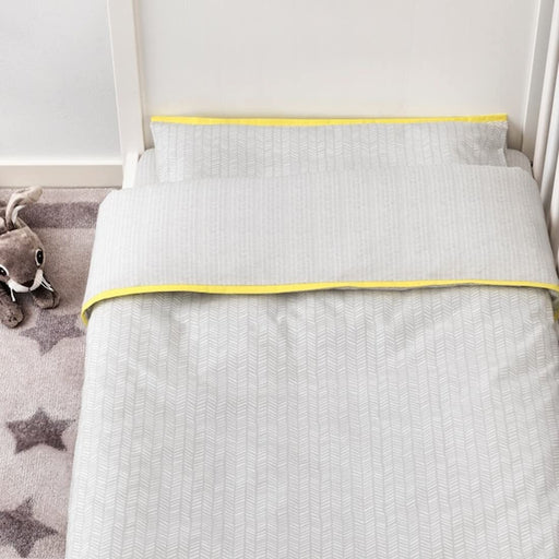 Digital Shoppy IKEA 3-Piece bedlinen Set for cot, Grey 60x120 cm (23 5/8x47 1/4 "),bedsheet cotton, single bedsheet, bedsheet design, bedsheet online india, 00373194