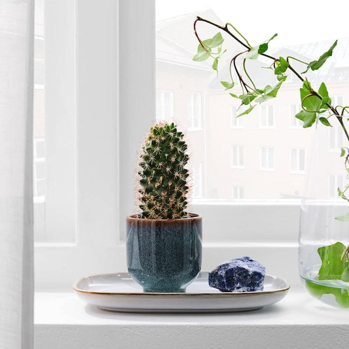 An Ikea pot perfect for housing your favorite houseplant, with a blue color and a classic look. ‎40496843
