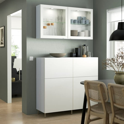 Stainless steel colored legs elevating the look of IKEA furniture, providing a modern and sophisticated touch. 00489905
