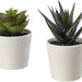 Digital Shoppy IKEA Artificial Succulent Plant with EVA Plastic,  (Green, 2 Pieces) - digitalshoppy.in