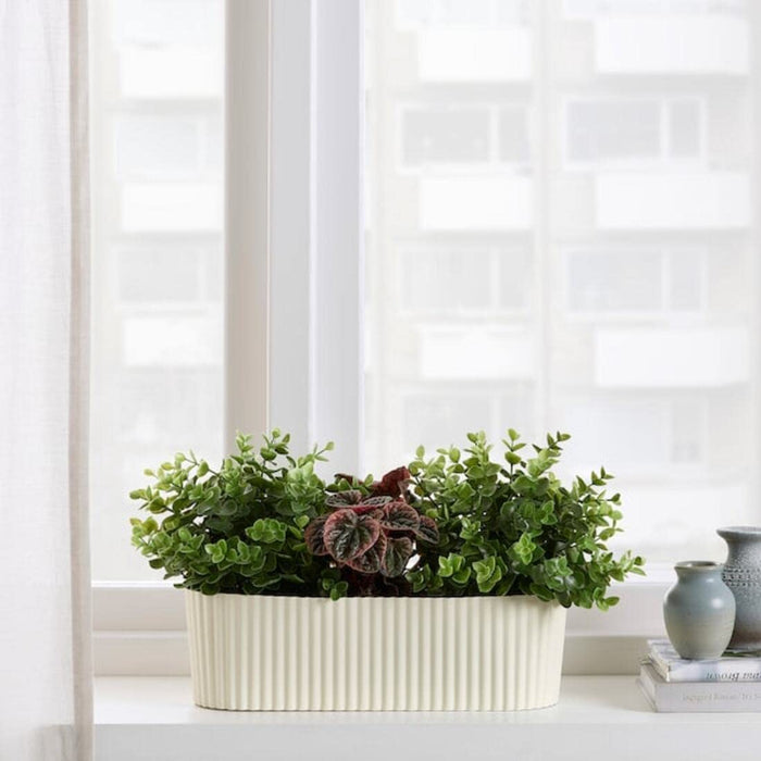 FÖRENLIG Plant pot, indoor/outdoor white, 9 ½ - IKEA