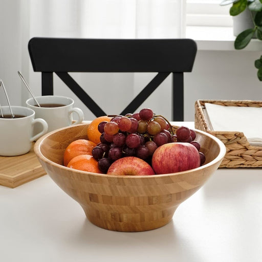 Digital Shoppy IKEA, A 28 cm bamboo serving bowl from IKEA, perfect for serving salads, snacks, and more., Serving Bowl, Bamboo 28 cm ,price, online, decorative bowl, 40485731    