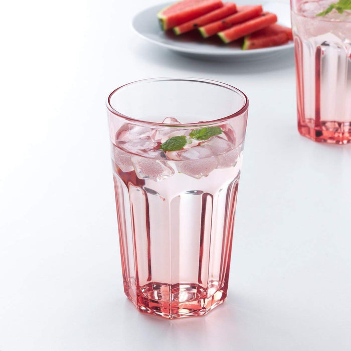 IKEA Glass, Pink, 350 ml , price, online, drink ware, An elegant and stylish pink glass from IKEA with a capacity of 350 ml, perfect for entertaining guests or enjoying a quiet night at home., - digitalshoppy.in