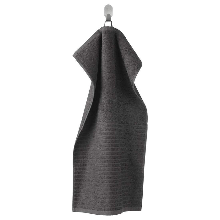 A Dark Grey hand towel with a soft, smooth texture 20353618