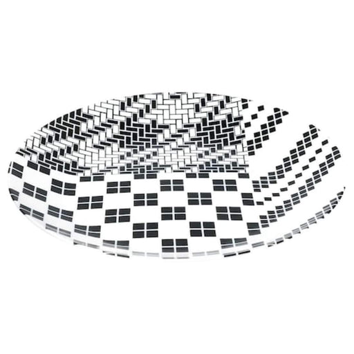 Digital Shoppy IKEA Plate, White/Black, 25 cm (10 ") (2) ikea-plate-white-black-25-cm-10-2-deep plate-online-price-home-decorative-serving plate- digital-shoppy-60464332