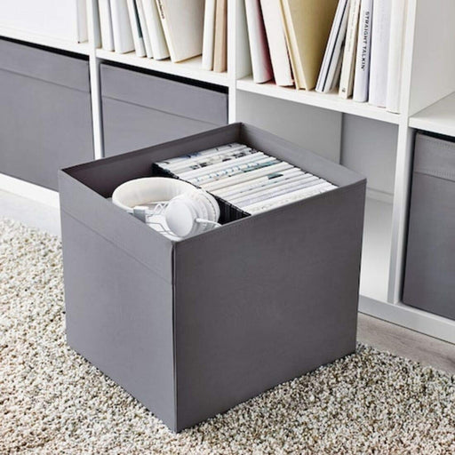 Polyester box by IKEA, ideal for organizing books, gaming accessories  20443978 