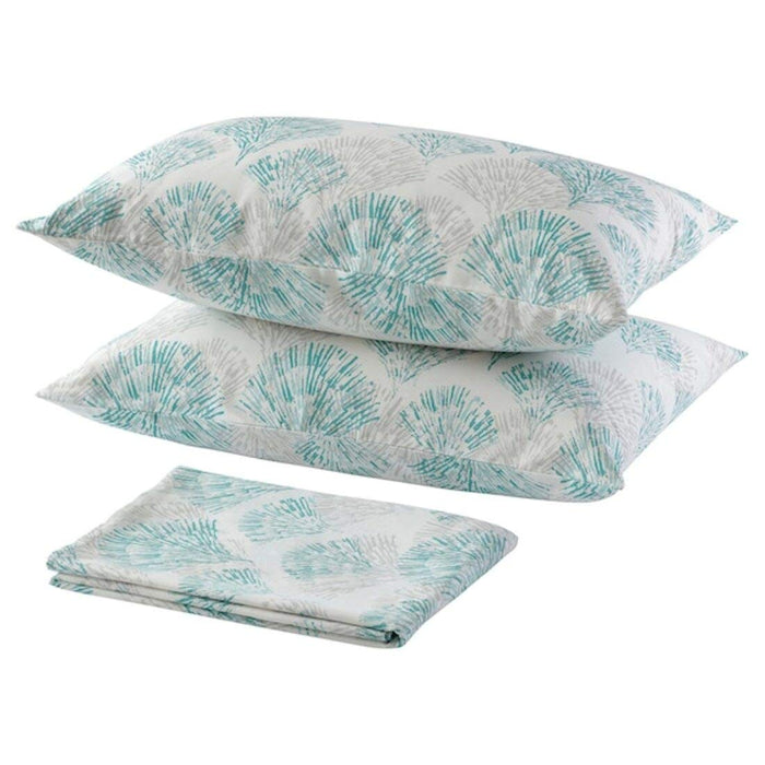 Grey cotton flat sheet and 2 pillowcase set from IKEA  90505562