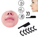 A Nose Up Lifting Bridge Shaper Massage Tool in three different sizes, designed to help shape and lift the nose. 