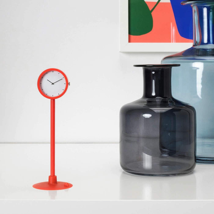 IKEA Clock - Red (16.5 cm (6 ½")) - digitalshoppy.in