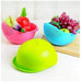 Digital Shoppy Fruits Vegetable Noodles Pasta Washing Bowl Colander Rinse Bowl and Strainer (Pink) - digitalshoppy.in