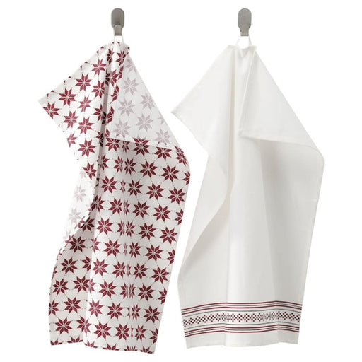A durable and easy-to-clean tea towel with a tightly woven texture and a small tab for hanging  40498818