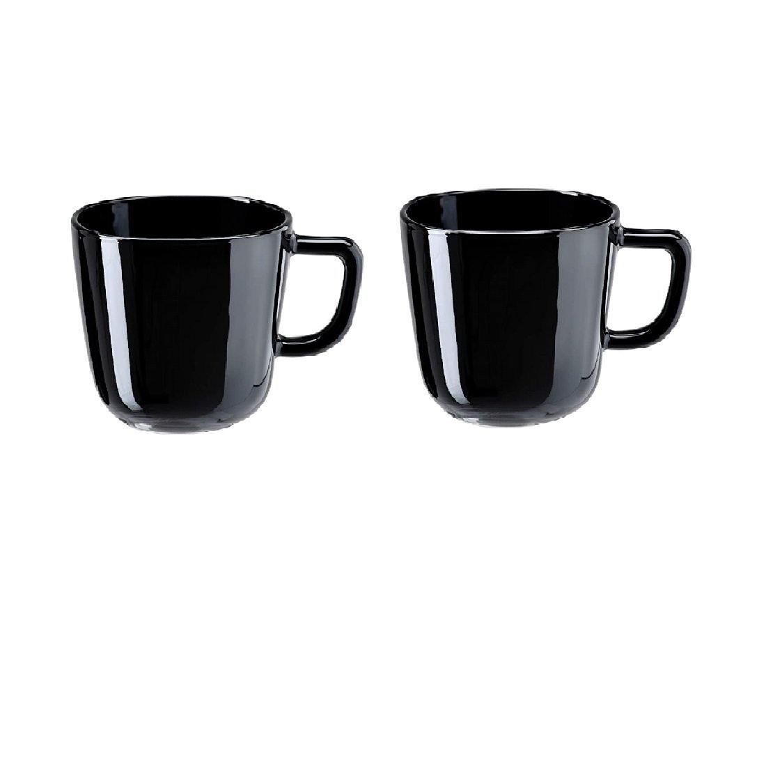 BACKIG Mug, black, 12 oz - IKEA