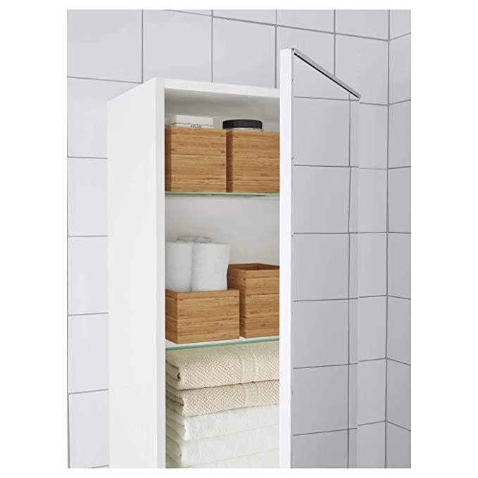 Digital Shoppy IKEA Bamboo Rectangular Storage Boxes Bathroom Set (Brown, 15x10x11 cm, 17x12x12 cm)- 4 Piece 20222608 bathroom light easy move online low price