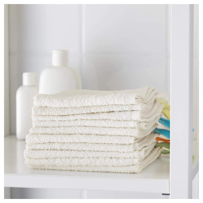 IKEA Baby Towels and Washcloths - Pack of 10 (White) dry comfort decorative obsorb bathroom 40169054