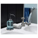 Clear glass toothbrush holder with a sleek design 20291507