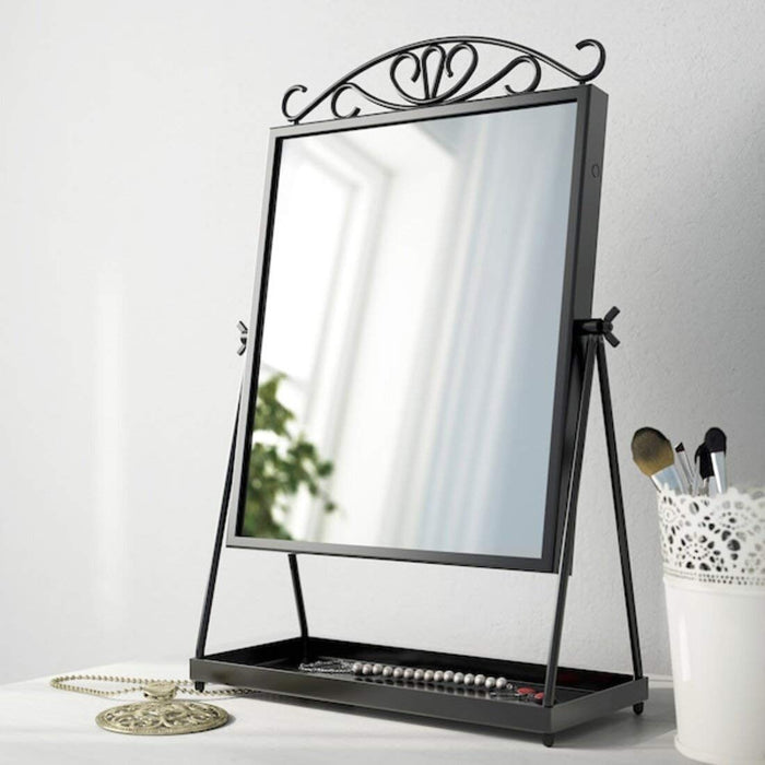 Digital Shoppy IKEA Table Mirror, Black, 27x43 cm (10 5/8x16 7/8 ") designs home decorative makeup vanity 50294986