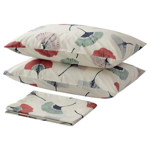 White cotton flat sheet and 2 pillowcase set from IKEA 50493815