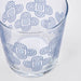 A set of water glasses with a unique pattern, adding a touch of personality to your table setting.