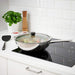 Steam vent feature on IKEA Glass Pan Lid, 33 cm for preventing boiling over 80449208
