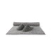 IKEA bath mat in gray, with a pair of shoes resting on its surface, showcasing its durability and ability to withstand daily use 50278873