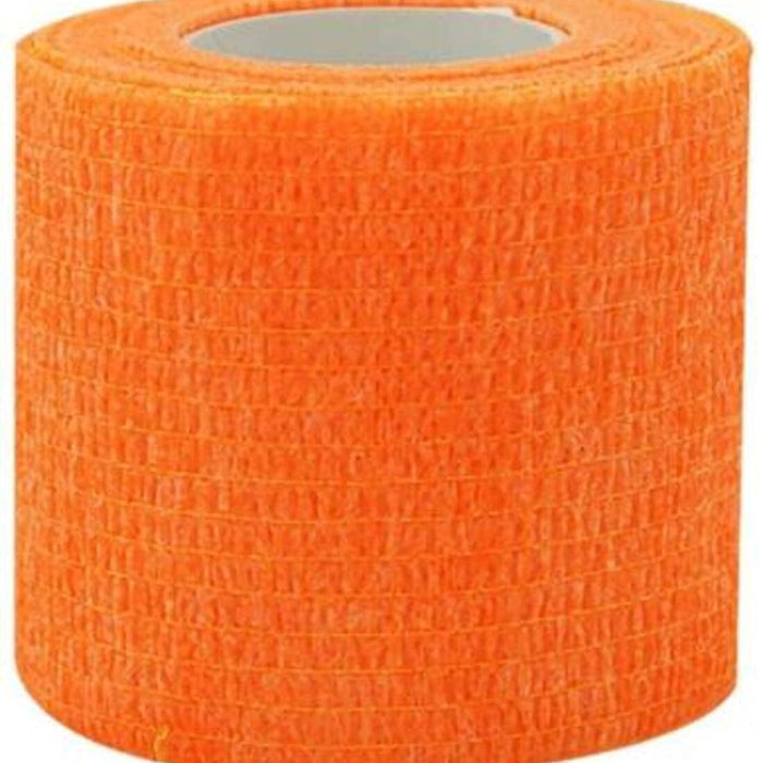 Digital Shoppy Self Adhesive Elastic Bandage colorful Sport Tape Elastoplast Emergency Muscle Tape First Aid Tool For Knee Support(orange)