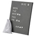 Dark grey peg board with letters from IKEA, displaying various items 40458704