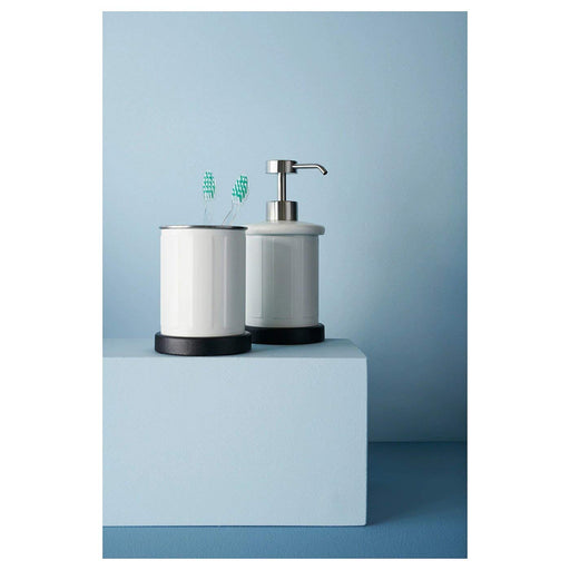 A toothbrush holder made of durable steel from IKEA 90344772