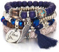 An image of trendy 4 Beaded Affirmation Bracelets for women