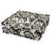 An elegant black and white patterned floor cushion from IKEA. 00415844, 90540221,10540220, 70540222 