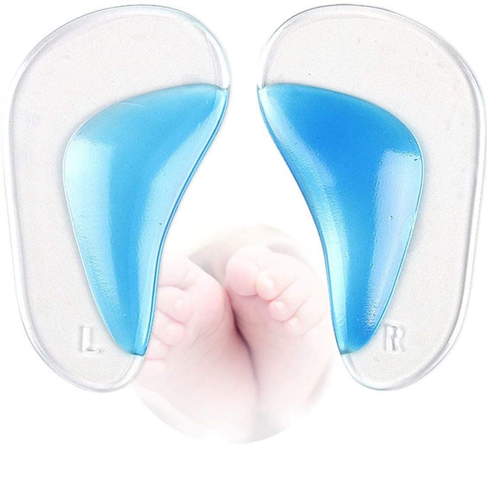 Digital Shoppy 1 Pair Silicone Gel Children Orthotics Insoles for Kids Baby Flatfoot Orthopedic Corrector Arch Support Cushion Shoes Pads Sole(Small)