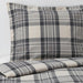 Digital Shoppy IKEA Duvet Cover and Pillowcase, Grey/Check,150x200/50x80 cm (59x79/20x32 )(Double) 40416686