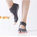 Digital Shoppy Women Yoga Backless Five Toe Anti-Slip Ankle Grip Socks 