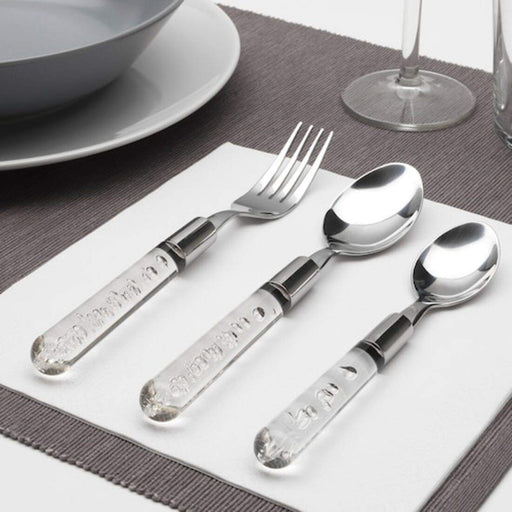 Digital Shoppy IKEA 18-Piece Cutlery Set, Transparent western serving food durable online 00396614