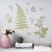 The IKEA Fern & Flower Decoration Stickers on a wall gives beauty to your room 20446830