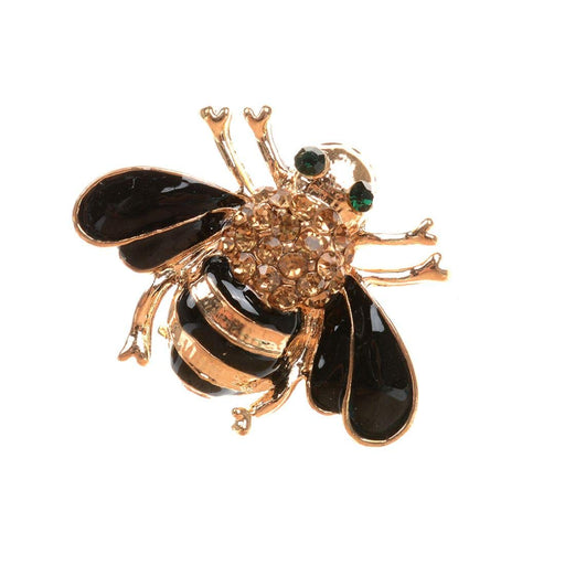 Digital Shoppy Women Little Bee Brooches Crystal Rhinestone Pin Brooch