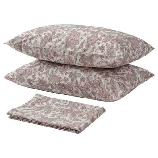 Pink cotton flat sheet and 2 pillowcase set from IKEA  80493890