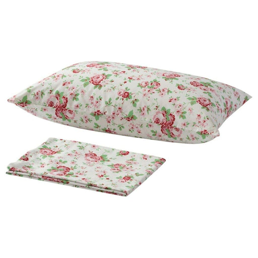 White cotton flat sheet and pillowcase from IKEA 60494310