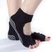 Digital Shoppy Women Yoga Backless Five Toe Anti-Slip Ankle Grip Socks