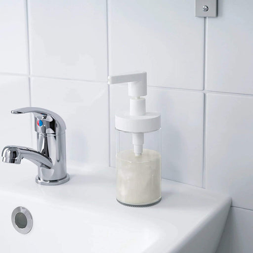 Minimalistic and stylish soap dispenser made of sleek and durable glass material 70322304
