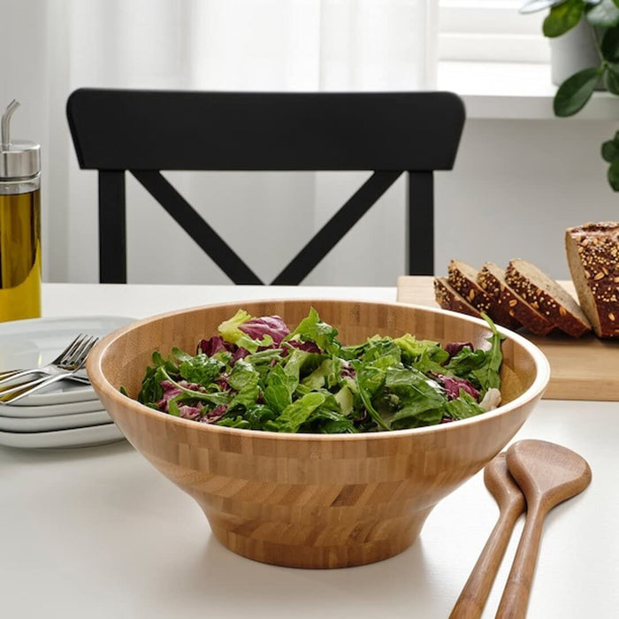 Digital Shoppy IKEA, An IKEA bamboo serving bowl, 28 cm in size, made of sustainable materials, perfect for adding a touch of nature to your dining table.,  Serving Bowl, Bamboo 28 cm ,price, online, decorative bowl, 40485731