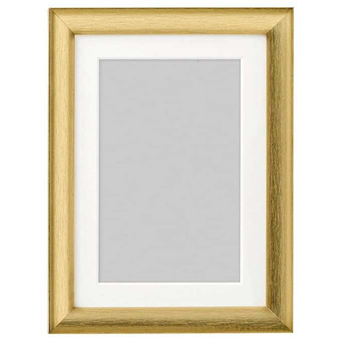 Display your cherished memories in this sophisticated gold frame from IKEA 00370398