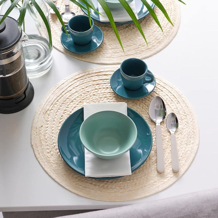 Digital Shoppy IKEA Bowl, matt Light Turquoise 12 cm (4 ½ ")-ceramic-bowls-stoneware-bowl-rounded-sides-with-lids--digital-shoppy-004-772-00